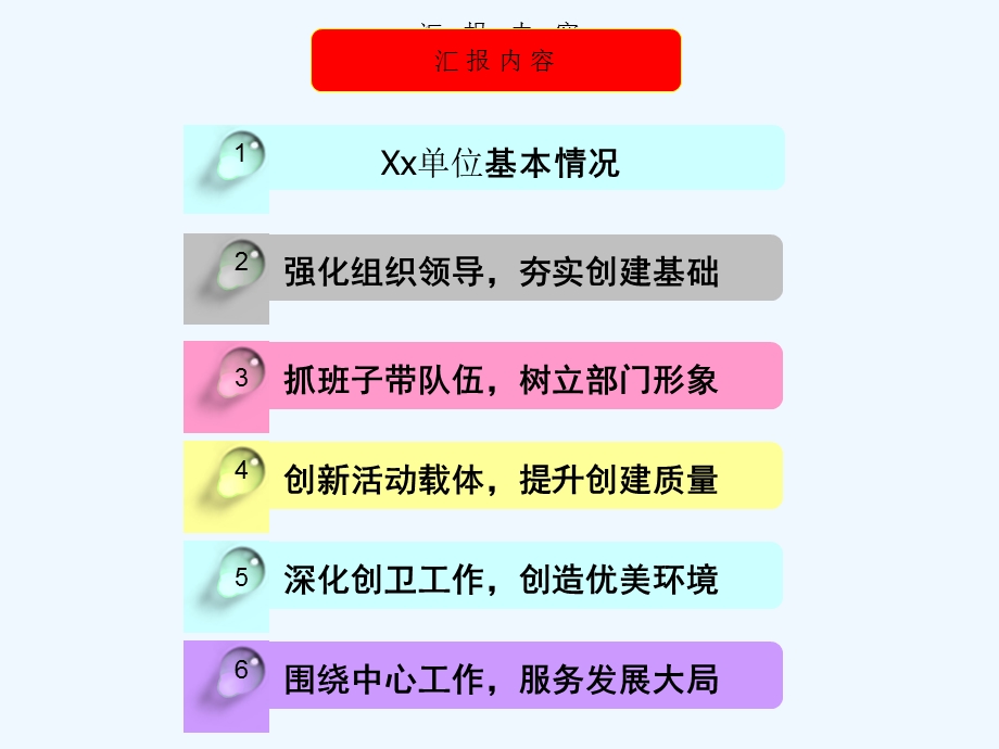 xx局创建省级文明单位汇报PPT(万能模板)课件.ppt_第2页