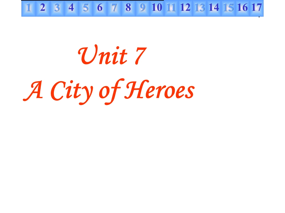 a-city-of-heroes全国英语教师素养大赛一等奖ppt课件.ppt_第1页