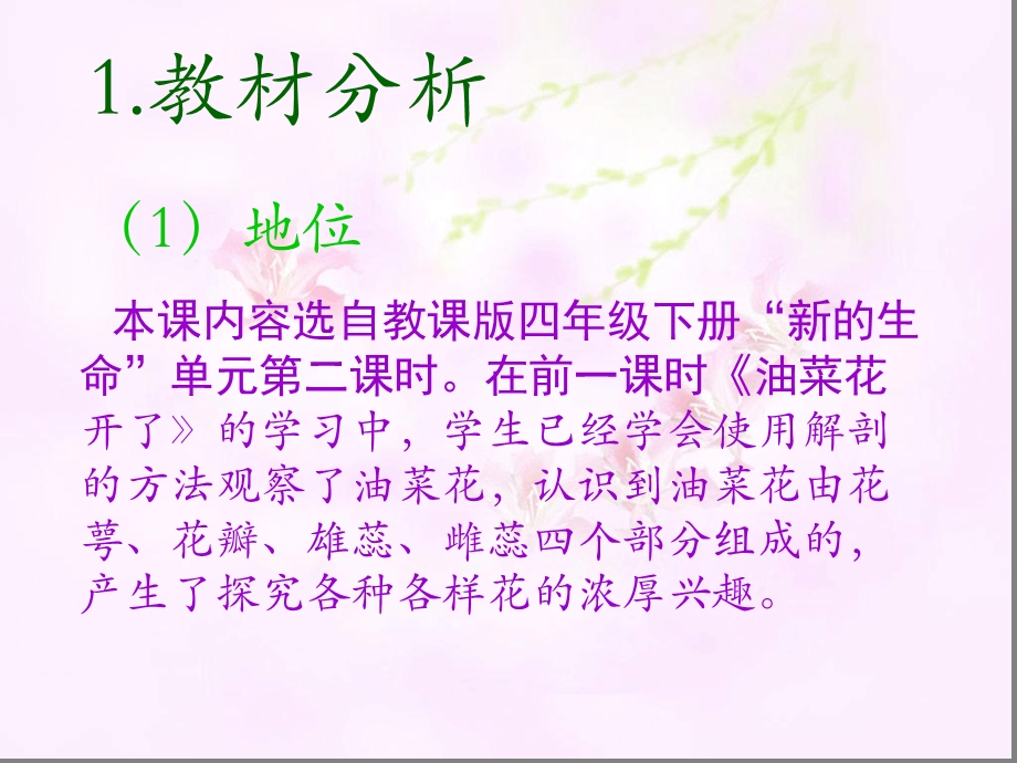 各种各样的花说课解析课件.ppt_第3页