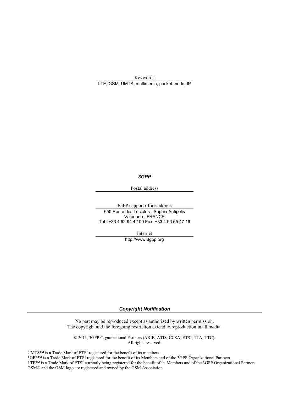 3rd Generation Partnership Project;Technical Specification Group Services and System Aspects;IP Multimedia Subsystem (IMS);.doc_第2页