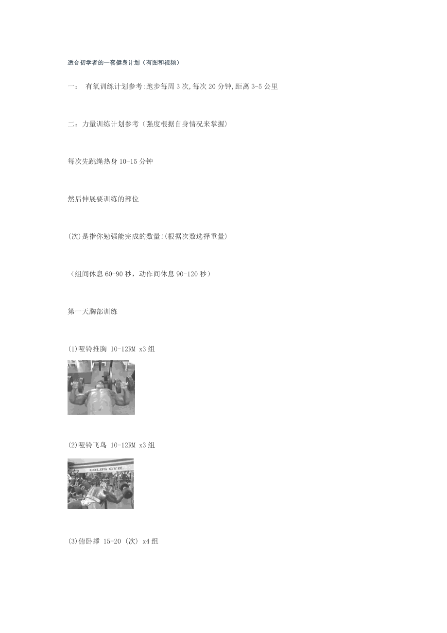 适合初学者的一套健身计划(有图).doc_第1页