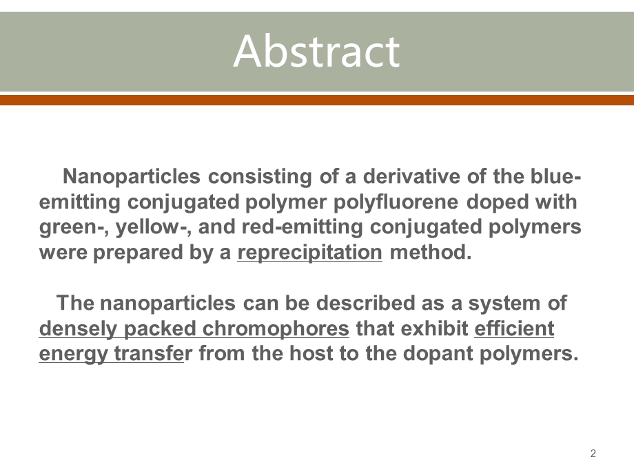 混合共轭聚合物纳米粒子介导的荧光能量转移课件.ppt_第2页