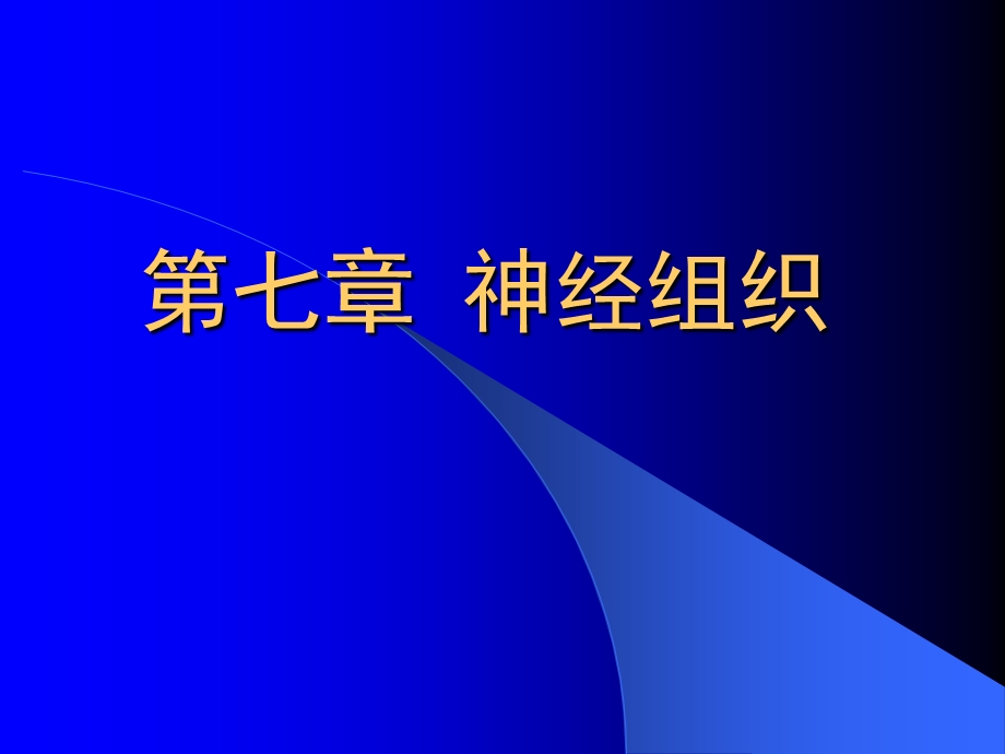 组织胚胎学 第七章 神经组织课件.ppt_第1页