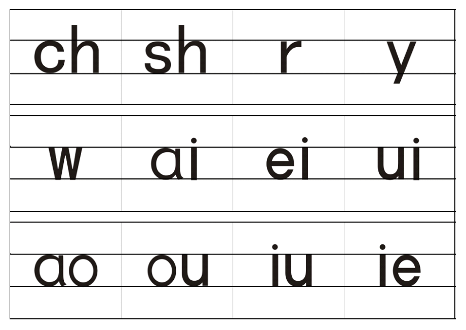 汉语拼音字卡(四线格版)上.doc_第3页