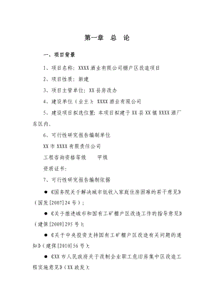 某棚户区改造项目可行性研究报告.doc