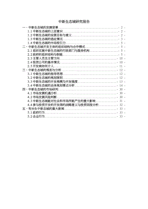 天津市中新生态城研究报告.doc