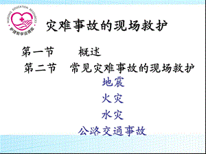 急救护理ppt课件、习题及答案09第九章 灾难事故的现场救护.ppt