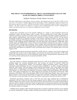 The impact of interpersonal trust and power distance on the flow of foreign direct investment.doc