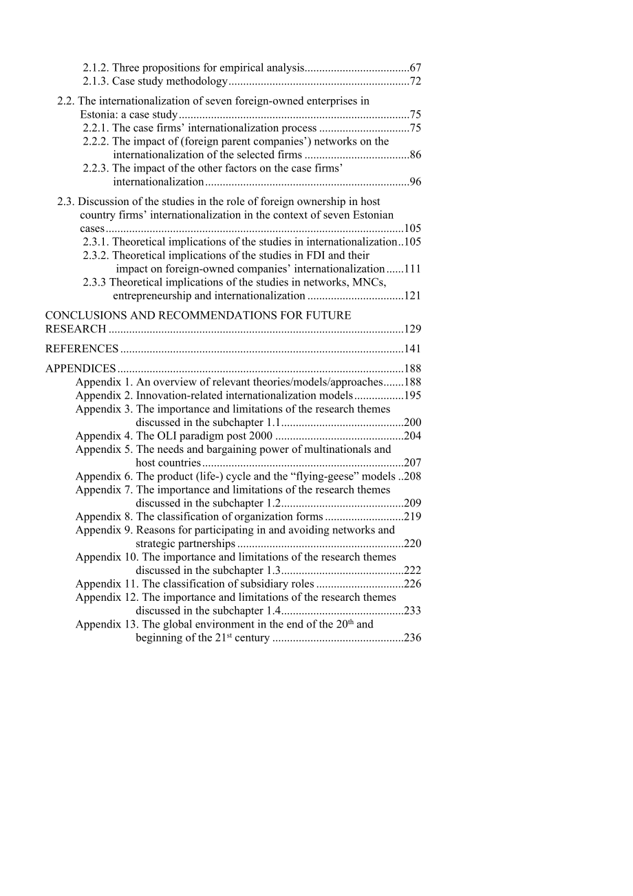 THE INTERNATIONALIZATION OF FOREIGNOWNED ENTERPRISES IN ESTONIA A NETWORK PERSPECTIVE.doc_第3页