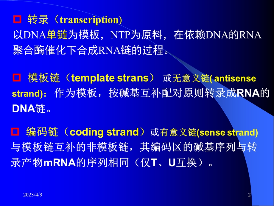 第三章章节-生物信息传递(上)-从DNA到RNA资料课件.ppt_第2页