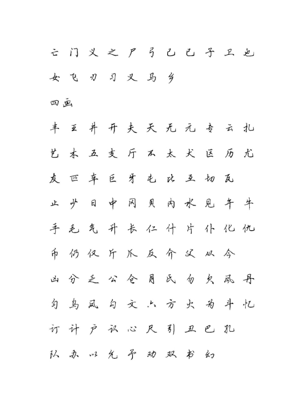 田英章硬笔行书现代汉语3500常用字字帖1.doc_第2页