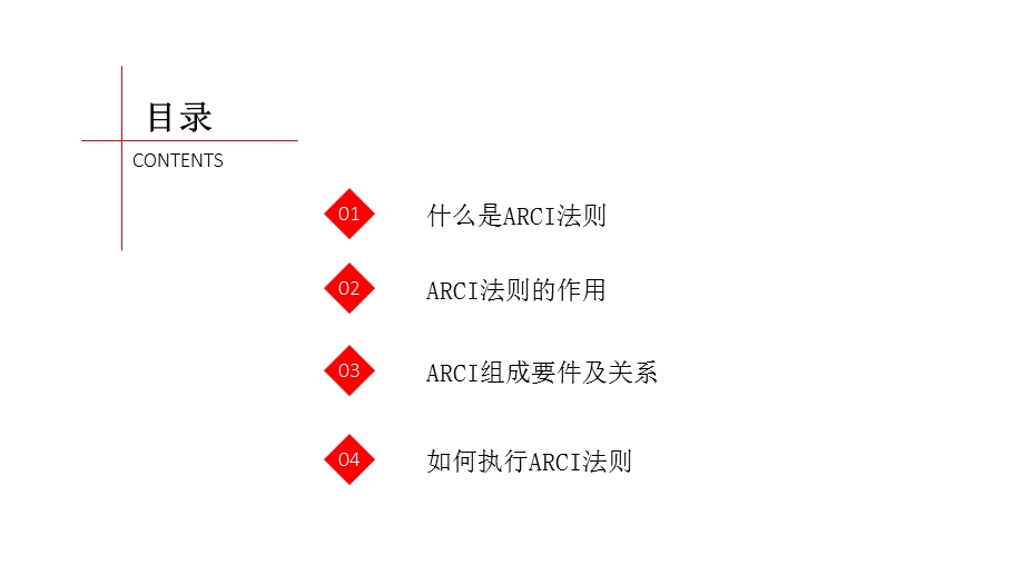 红色极简风公司ARCI法则培训课件.pptx_第2页