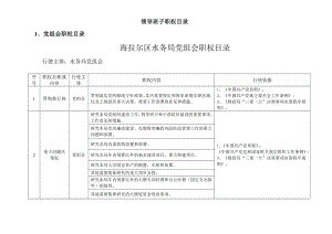 海拉尔区水务局党组会职权.doc