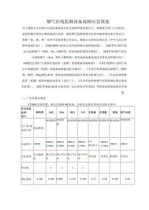 烟气在线监测设备故障应急预案.docx