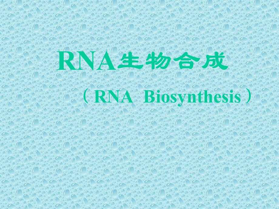 精品ppt课件-RNA生物合成.ppt_第1页