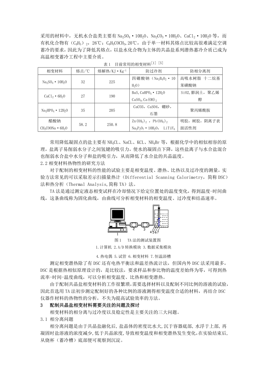 空调共晶盐高温相变蓄冷技术的发展分析.doc_第2页