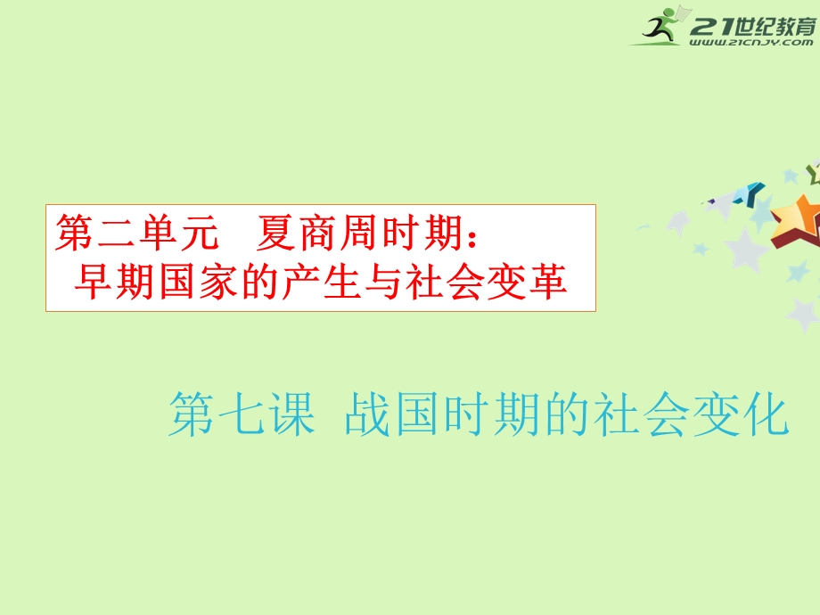 部编本人教版七年级历史上册第七课-战国时期的社会变化-课件.ppt_第1页