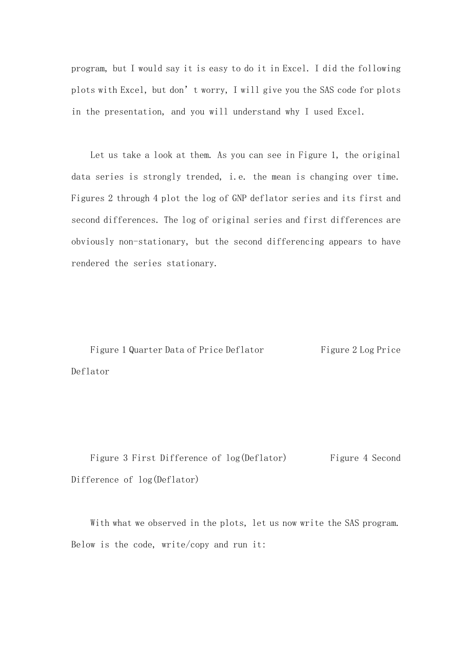 Time Series Analysis in Finance with SAS Examples of ARIMA and GARCH.doc_第2页