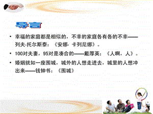 婚恋和谐与家庭幸福课件.ppt