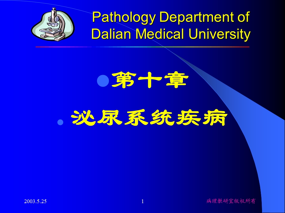 病理学ppt课件 第十章泌尿系统疾病.ppt_第1页