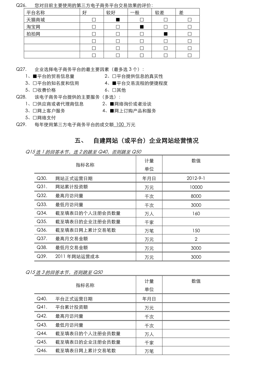 大佛山电子商务行业发展现状及分析调查问卷(new).doc_第3页