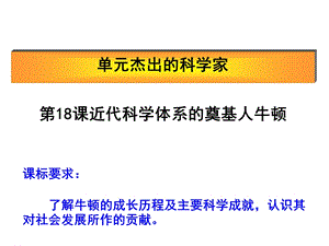 近代科学体系的奠基人牛顿课件.ppt