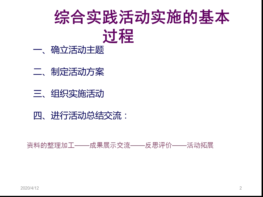 综合实践活动实施流程课堂课件.ppt_第2页