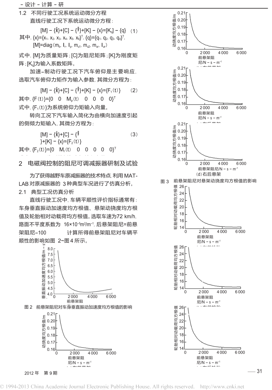 电磁阀控制半主动悬架可调减振器的研制.doc_第2页