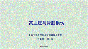 高血压与肾脏损伤ppt课件.ppt