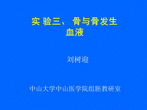 《组织学与胚胎学》教学-实验三、骨与血液课件.ppt