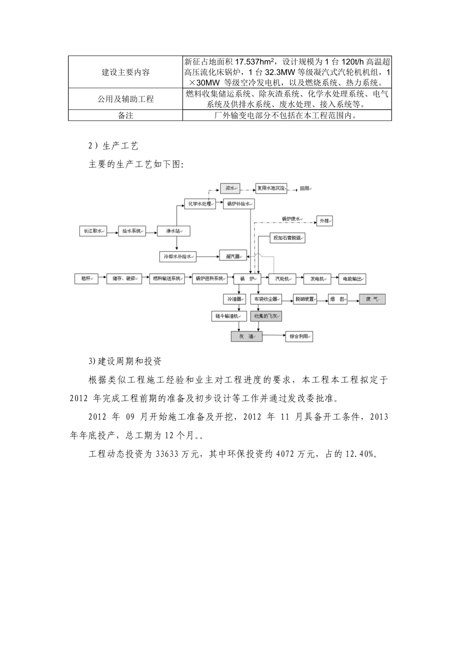 江陵县凯迪绿色能源开发有限公司1×30MW机组工程环境影响报告书.doc_第2页