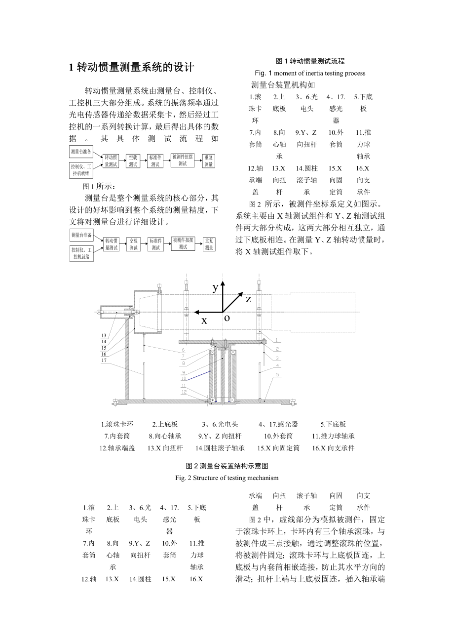 大型回转体转动惯量测量台的设计与应用.doc_第2页