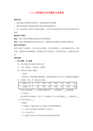 山东省枣庄市峄城区吴林街道中学七级数学下册 432 用图像表示的变量间关系教案 （新版）北师大版.doc