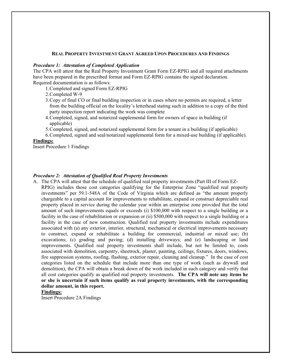 Report of Independent Accountant on Applying the Enterprise Zone.doc_第2页