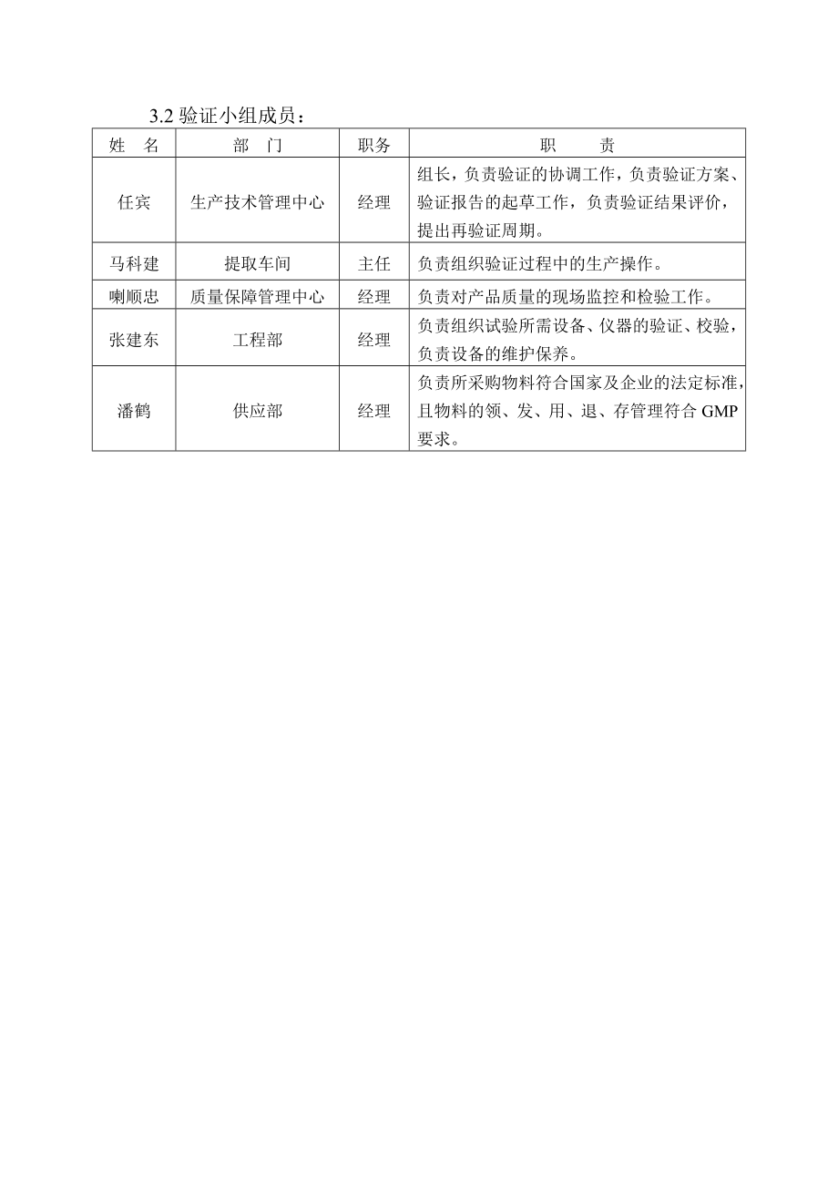 板蓝根浸膏提取工艺验证方案书.doc_第2页