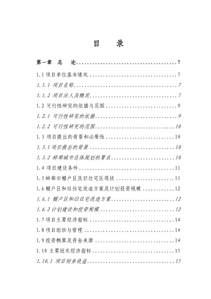 蚌埠棚户区及旧住宅区改造项目可行性研究报告（优秀可研报告).doc