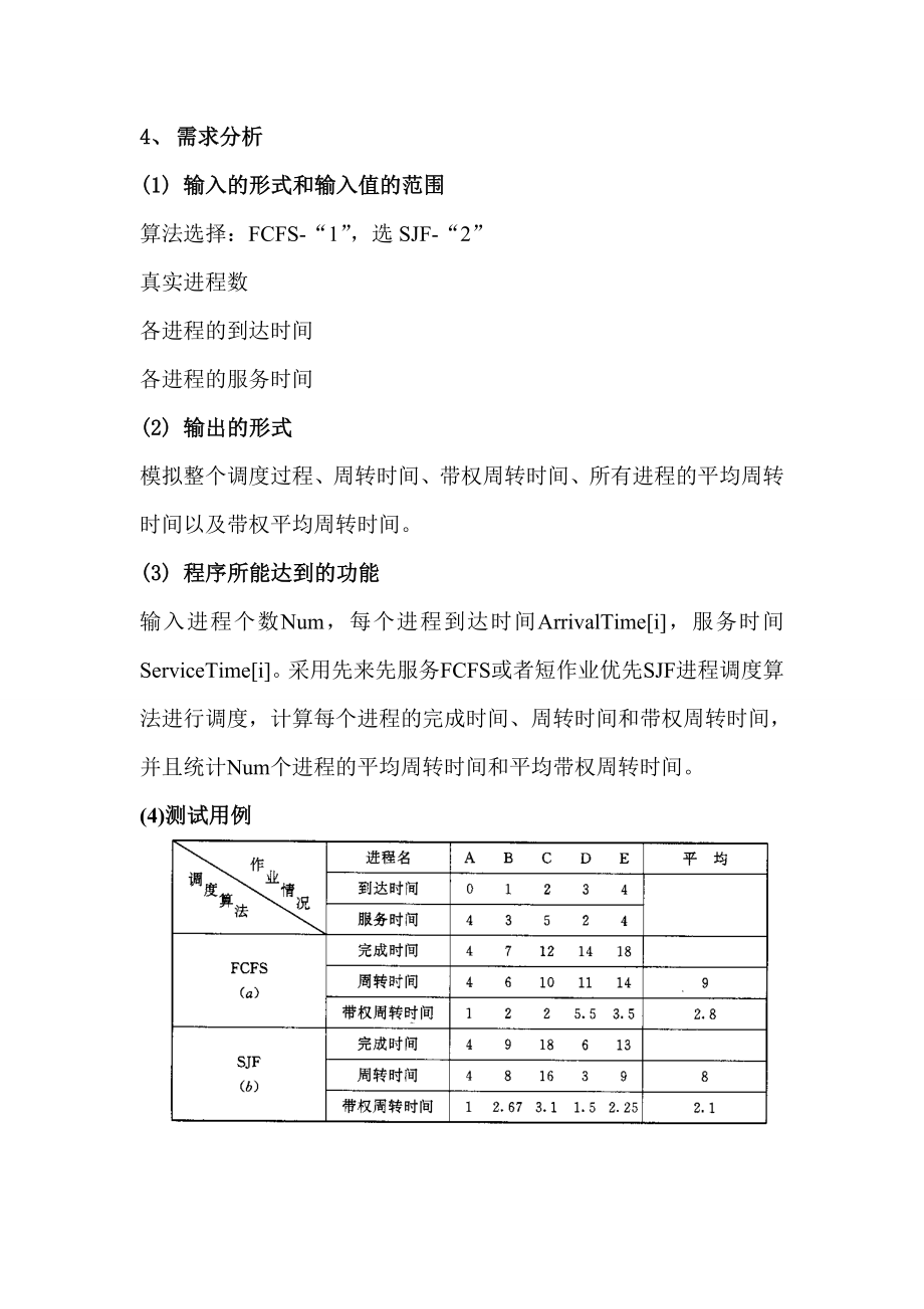 操作系统 先来先服务FCFS和短作业优先SJF进程调度算法 java版.doc_第2页