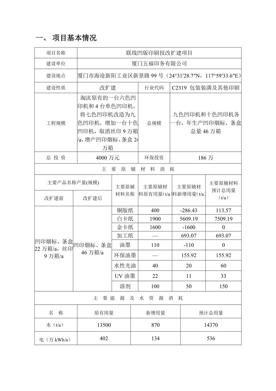 环境影响评价报告公示：联线凹版印刷技改扩建厦门市海沧新阳工业区新环评报告.doc_第3页