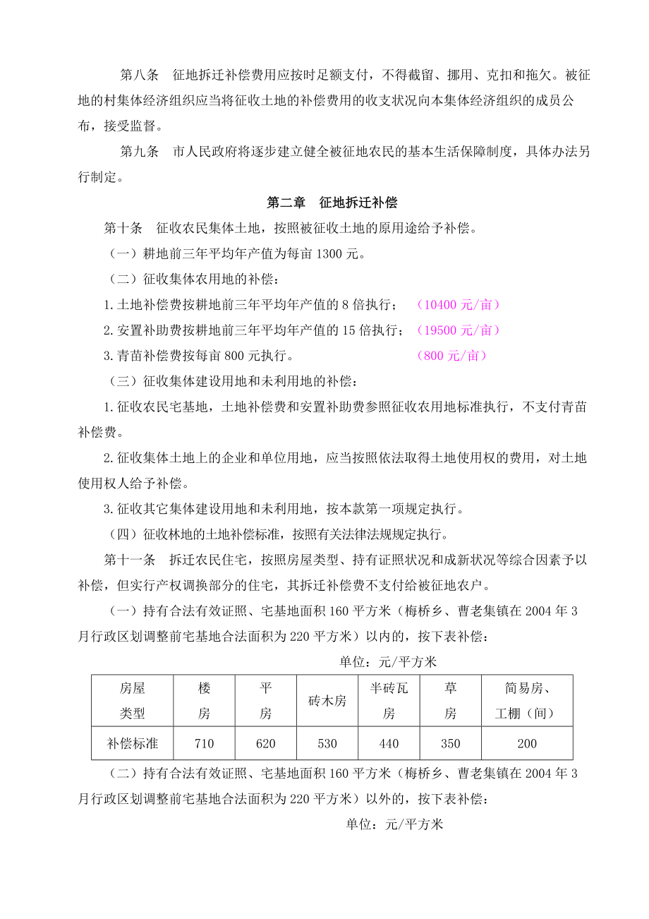 关于印发蚌埠市市辖区征地拆迁补偿安置暂行规定的通知（整理）.doc_第2页