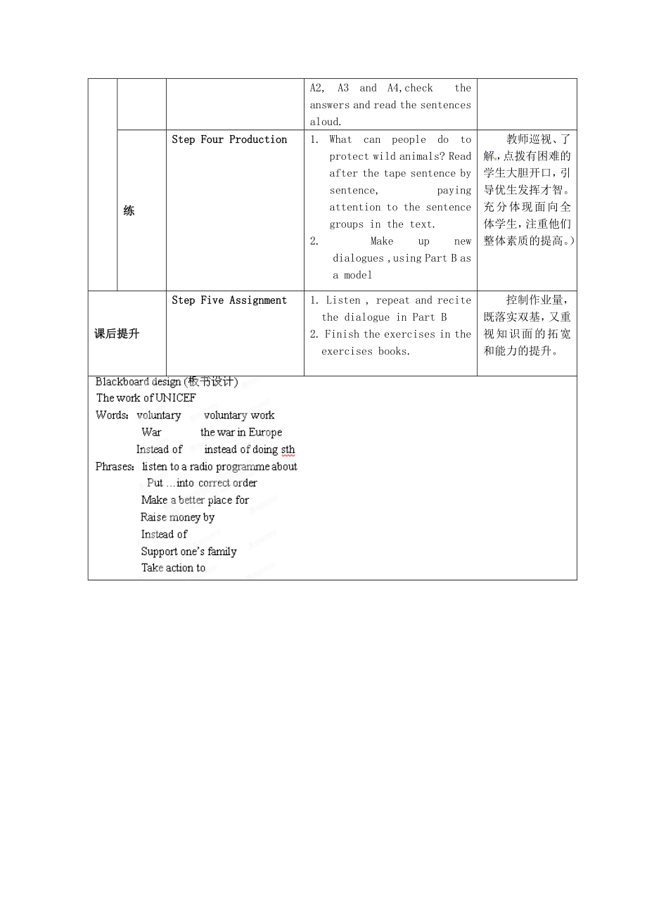 初级中学八级英语下册《8B Unit 5 International charities》Period 6 Integ rated skills教案 牛津版.doc_第3页