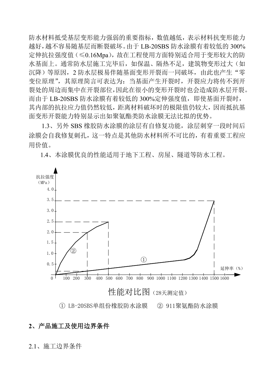 LB20SBS单组份橡胶防水涂膜施工工法.doc_第2页