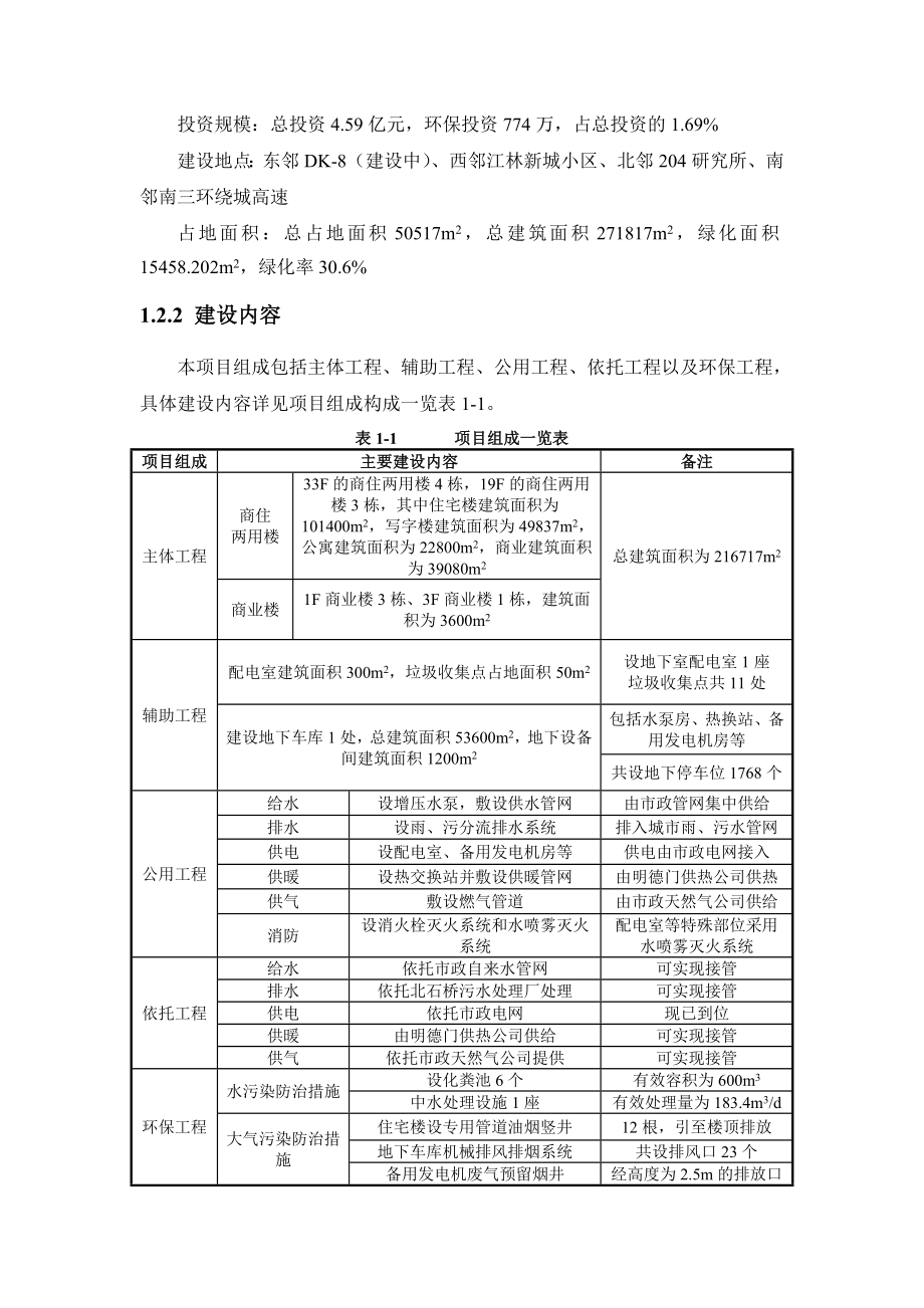 雁塔区双桥头村城中村改造万象天项目环境影响报告书简本.doc_第3页