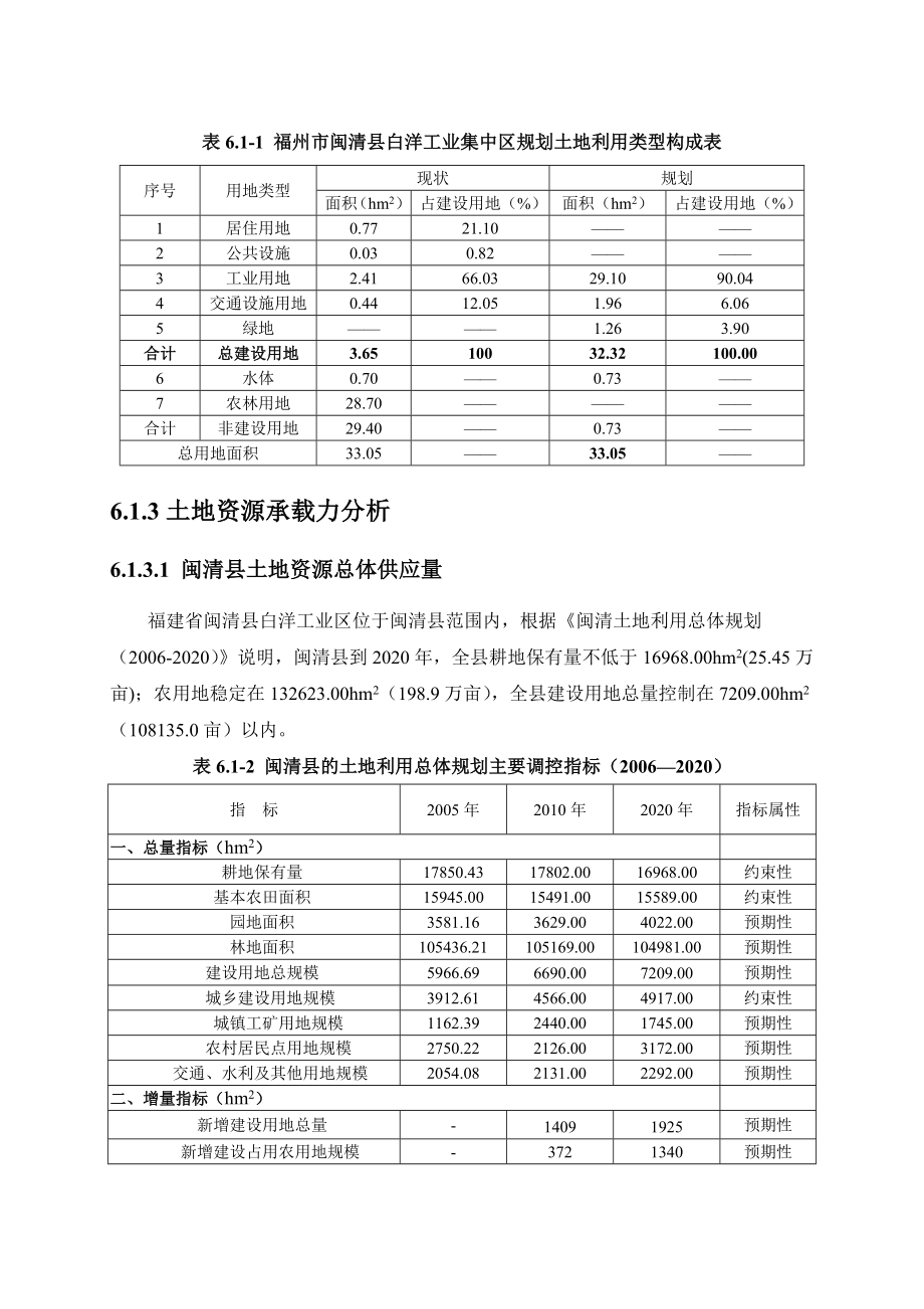 环境影响评价报告公示：白洋区域资源承载力分析环评报告.doc_第2页