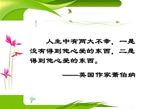 人生中有两大不幸一是没有得到他心爱的东西二是得到他课件.ppt