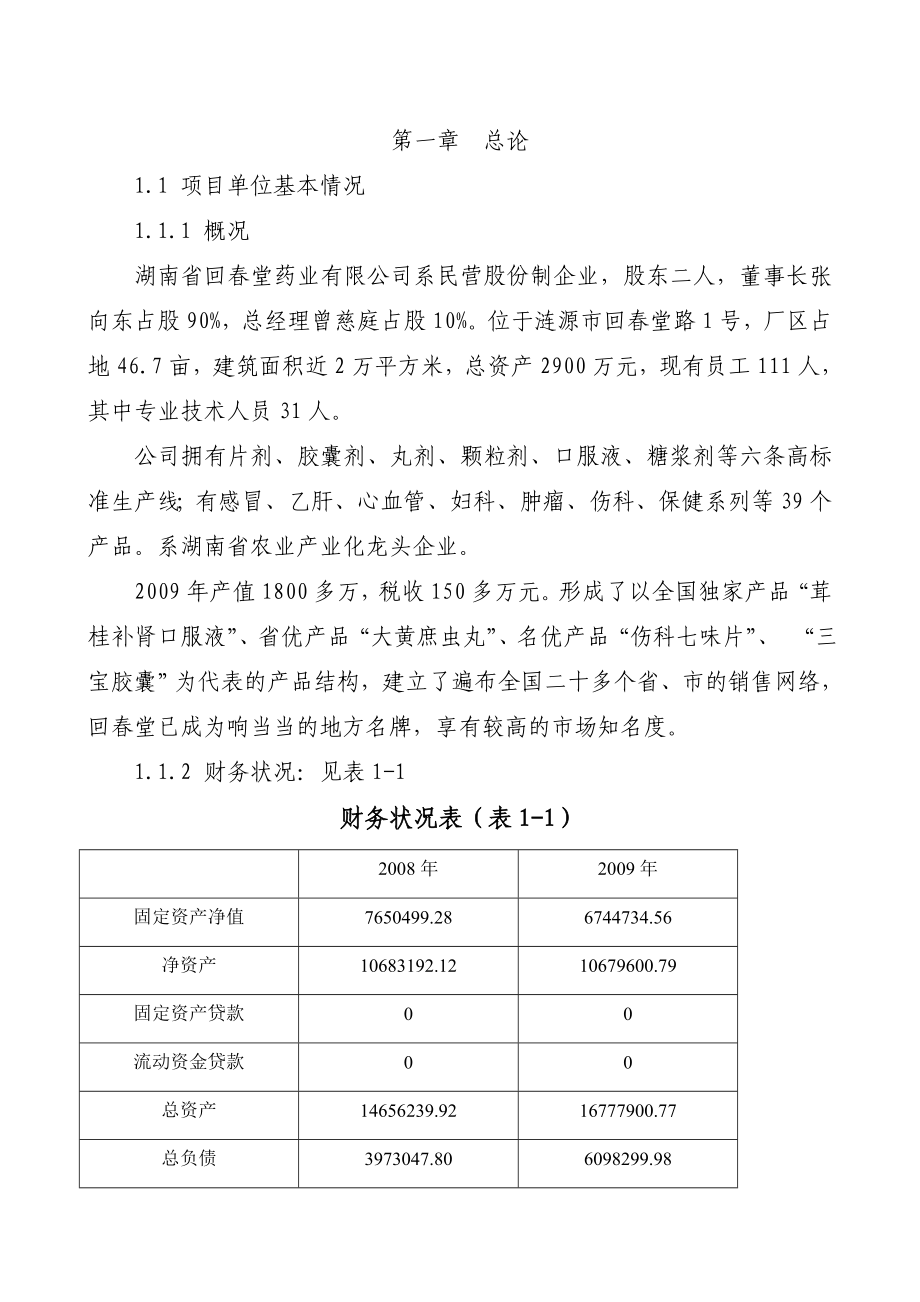 1000亩药材种植基地扩建项目建议书.doc_第1页