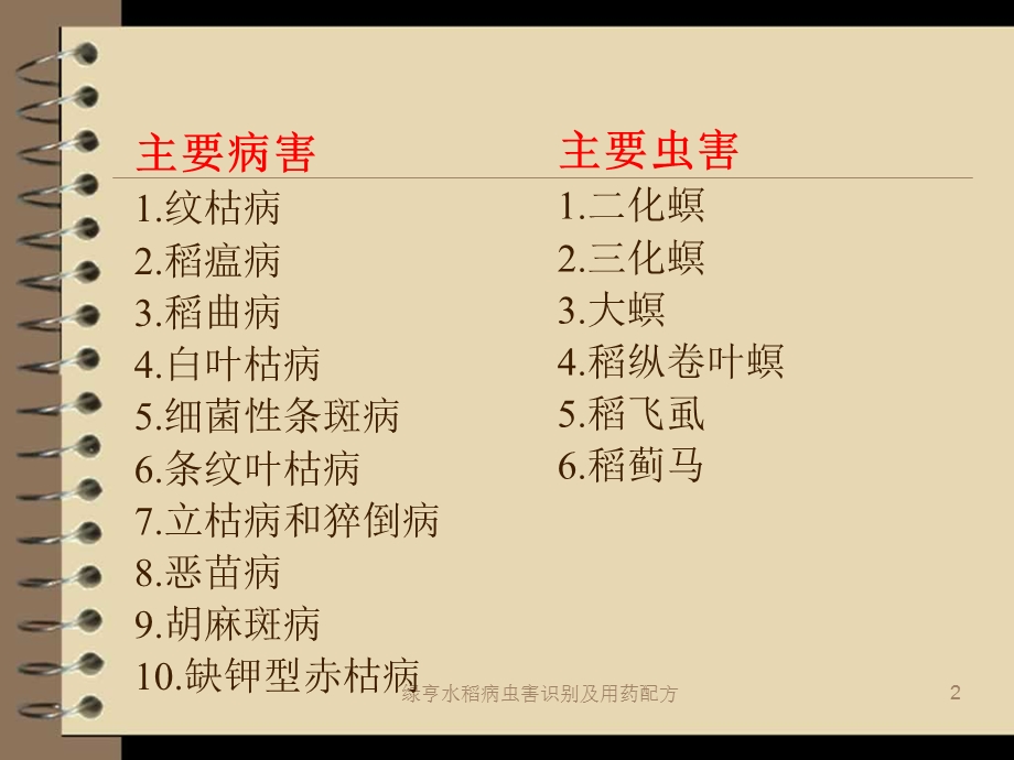 绿亨水稻病虫害识别及用药配方ppt课件.ppt_第2页