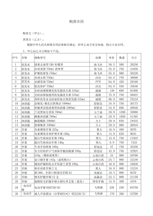 日用百货购销合同及清单.docx