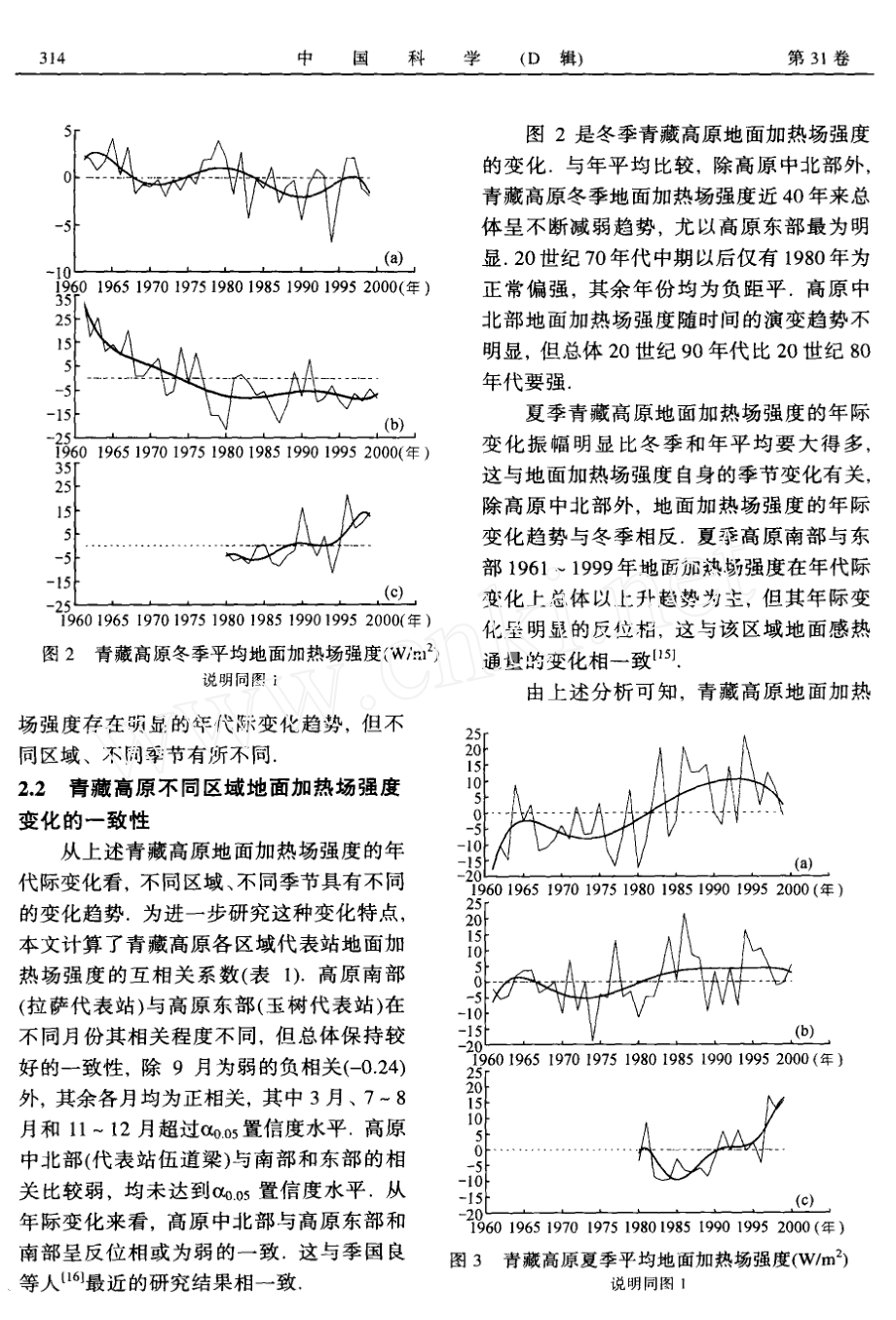 青藏高原地面加热场强度对北半球大气环流和中国天气气候异常的影响研究.doc_第3页