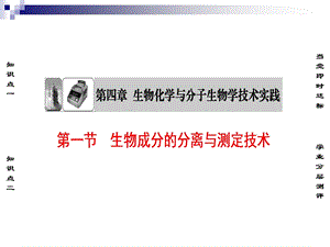 苏教版选修1生物成分的分离与测定技术ppt课件.ppt