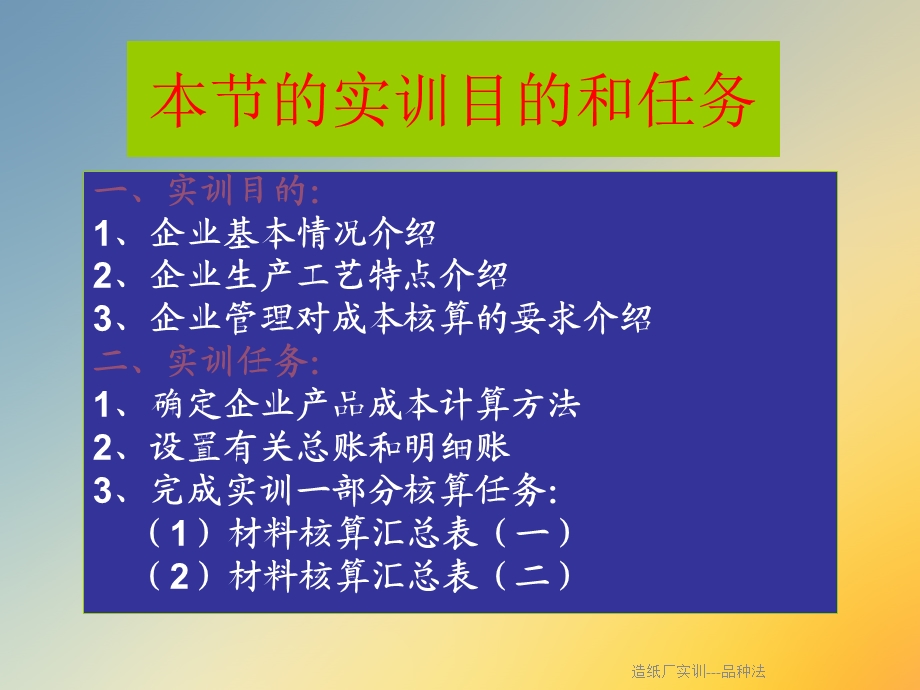 造纸厂实训---品种法课件.ppt_第2页